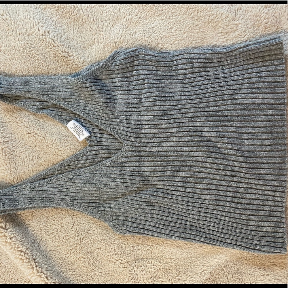 Gray Sweater Tank Top